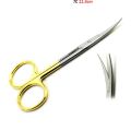 Premium Quality Dental Iris Scissors Curved TC Veterinary Surgical Soft Tissue Trimming Scissors Tungsten Carbide Inserts. 
