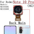 Front Rear Camera For Xiaomi Redmi Note10 Note 10 Pro 10Pro Big Main Backside View Wide Back Camera Phone Flex Cable. 
