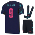 Man City third kit T-Shirt and Shorts Football Kit new design 2023/2024 Adults and Kids Sizes Available. 