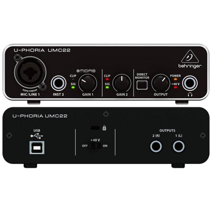 Behringer UMC22 USB Audio Interface