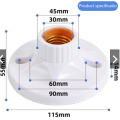 【Footprint】 Light Socket Ceiling Reciptacle Light Bulb Socket. 