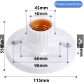 【Footprint】 Light Socket Ceiling Reciptacle Light Bulb Socket. 