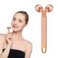 Golden Energy Beauty Bar Facial Massager Vibrating Facial Jade Roller Massage Roller Face Lifting Anti Aging Tighten Skin Care. 