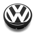 VW wheel center hub caps 66mm / 56mm Volkswagen 3B7601171 rim hub covers black. 