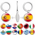 South Europe Country Flag Keychain Greece Albania Spain Italy Croatia Bulgaria Bulgarian Serbia Romania San Marino Portugal Flag. 