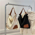 Women's Canvas Shoulder Bags Eco Reusable Foldable Shopping Bag Fashion Large Capacity Handbags Casual Bag. 