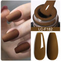 LILYCUTE Dark Brown Gel Nail Polish Autumn Winter Chocolate Red Caramel Color Series For Manicure Nails Art Gel Varnish. 