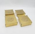 EID MUBARAK METAL BOXES FOR GIFTS PACK OF 1 GOLDEN EID MUBARAK GIFT BOX. 