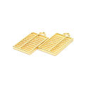 Alloy Lucky Crafts Gold Ingot Abacus Charms Decoration DIY Resin Mold Jewelry. 