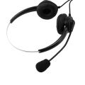 VH500D RJ9 Bilateral Headphone Hands-Free Call Center Corded with Mic. 