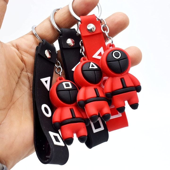 Squid%20Game%20Keychain%20Pendant%203D%20Characters%20Guards%20Backpack%20Key%20Chain%20-%20Image%203
