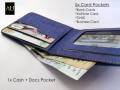Slim wallet mini small wallet for boys, men stylish small wallet card holder for Students  BLUE CAMEL COFFEE BROWN. 