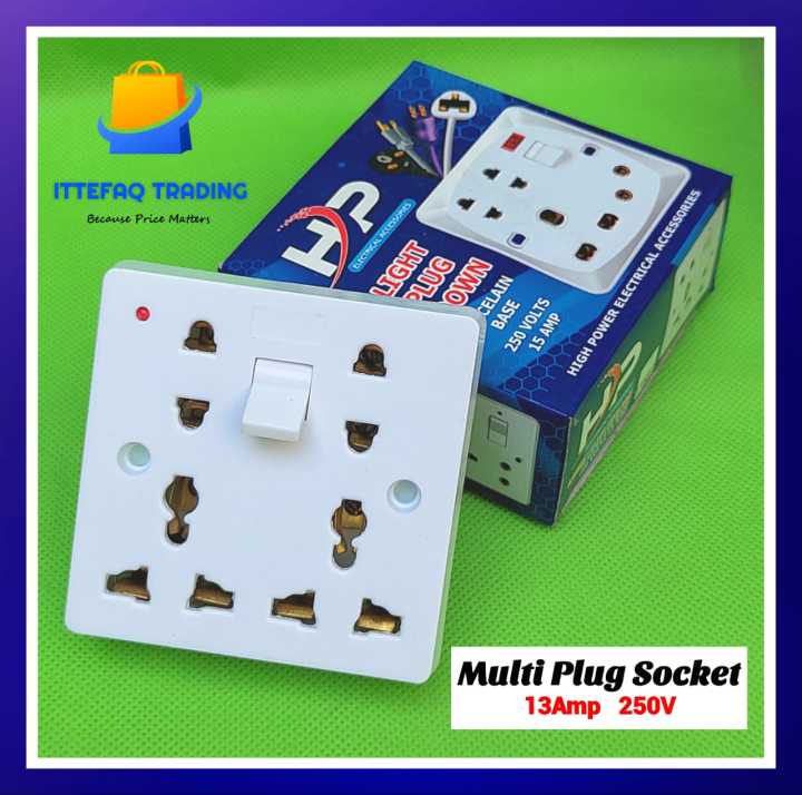 Universal Multi-functional Double Multi Plug Wall Power Socket Double China Fitting Sheet China Switch Light Plug Board