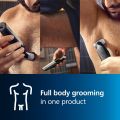 Philips Bodygroom Series 3000, Showerproof Groin and Body Trimmer, Close and Comfortable Shave, Complete Body Grooming, 60 Min. Runtime, Model BG3027/03. 