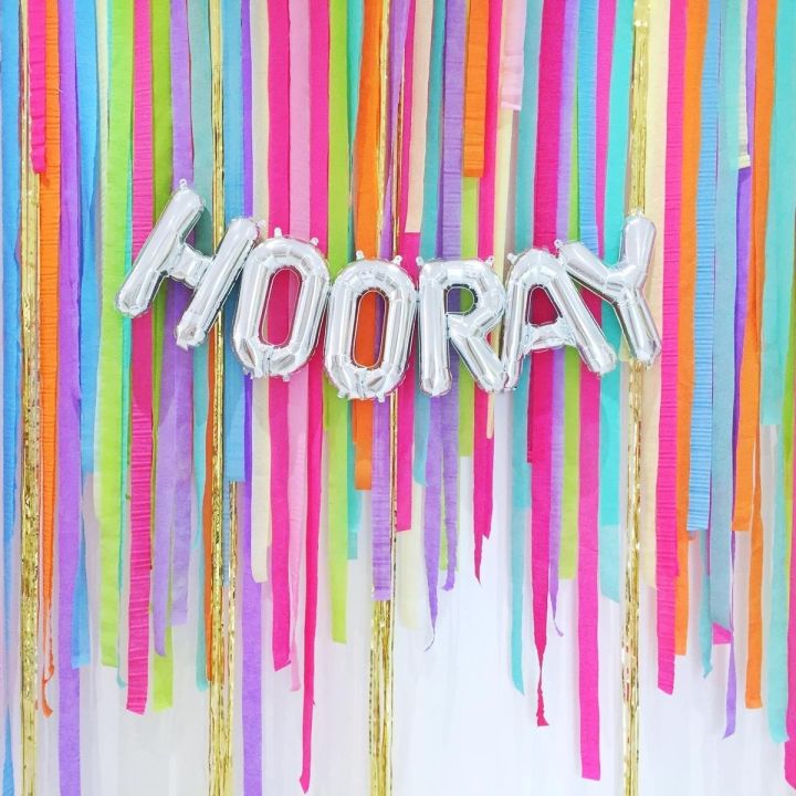 Paper / Crepe Ribbons For Party Decoration (Multicolor Crepe Bunties set)