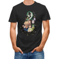 Studio Ghibli Spirated Way T shirt Tops Men Women Fashion Cotton T-Shirt Kid Hip Hop Tops Tee Short Sleeve Tshirt Black Camiseta. 