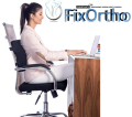 FixOrtho BackCare Lumbar Seat Cushion for Car Seat & Office Chair - Spine Aligner. 