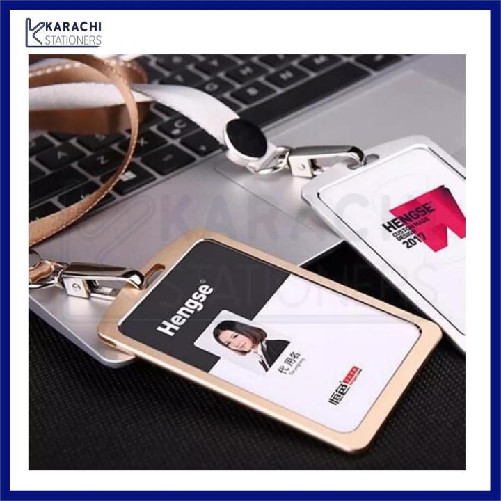 Vertical Aluminum Material Card Badge Holders,Bus Card ID Card-1pcs