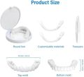 Silicone Imitation Braces Teeth Decoration Kits Environmentally Friendly And Safe Silicone Artificial Braces Snap on Smile. 