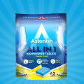 ASTONISH All in 1 Dishwasher Tablets - 42 Tabs (756g). 