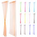 100x200cm Tulle Curtains Rod Pocket Curtains for Kitchen Living Room Solid Sheer Curtains Tulle on The Windows Drapes Curtains. 