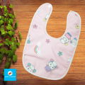 Baby Fancy Bibs Pack of 3  Baby Waterproof Bibs with Plastic Sheet  Baby Velvet Soft Bibs with Plastic Sheet  Water resistant Velvet Baby Bib Baby Apron - Pack of 3 bibs. 