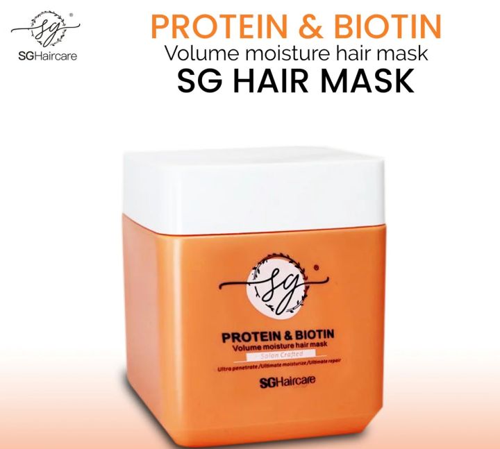SG Salon Crafted Hair Care Biotin & Collagen Deep Conditioning Hair Mask -500 ML