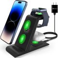 HATALKIN 3 in 1 Wireless Charging Station Compatible for Apple Products Multiple Devices Apple Watch ultra 8 7 SE 6 5 4 3 AirPods Pro 2 iPhone 14 13 12 11 Pro Max/X/XS/XR 8 Fast Wireless Charger Stand. 