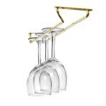 Stylish Glass Rack In Gold. 