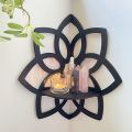 Pack of 3 Flower Shaped Wall Shelf, Corner Wall Shelf, Wooden Wall Shelf, Wall Mounted Corner Rack, Room Decoration Items, Wall Shelf , Wall Decoration Items, Home Decoration Items. 