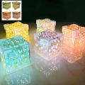DIY Flower Sea 3D Cloud Tulip LED Night Light Mirror Table Lamps. 