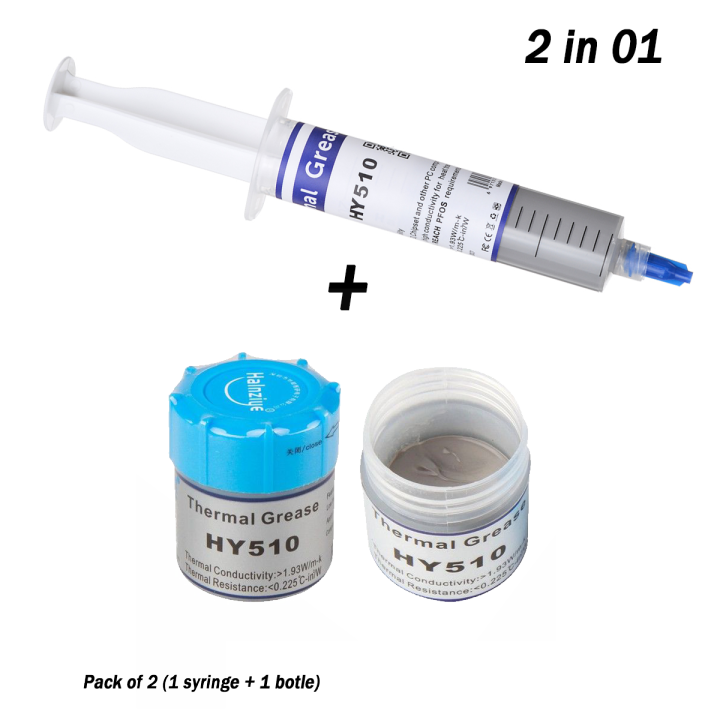 2 in 1- Heatsink Compounds Thermal Grease Paste ISOL 6 Heat Sink Compound for CPU and Chipsets Graphics Card LED