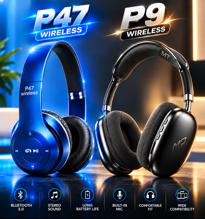 Wireless%20Headphones,%20P47%20Bluetooth%20Foldable%20Headset%20with%20Microphone%20Support%20FM%20Radio%20TF%20for%20PC%20TV%20Smart%20Phones%20&%20Tablets%20Etc%20-%20Image%207