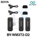 BOYA BY-WM3T2-D2 Mini 2.4GHz Wireless Microphone with Lightning Port for iOS Devices. 