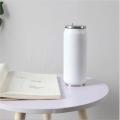 500ML DIY Sublimation Tumbler Cans Stainless Steel Thermos Bottle With Straw Coke Can Travel Car Vacuum Flasks Drink Cup. 