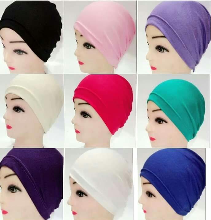 Pack of 12 Plain Muslim Headscarf Inner Hijab Caps