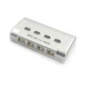 USB Printer Auto Sharing Switch 4 Port - Silver. 