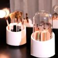 Transparent Acrylic Makeup Organizer Stand and Brush Holder Lipstick Organizer Tray Cosmetic Box Makeup Holder Organizer Stand Box With mirror, Cosmetic Storage Box Drawer. 