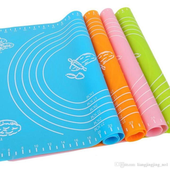 Silicone Baking Mat 50x40cm Nonstick Baking Mats with Measurements Anti-Slip Dough Kneading Mat Rolling Out Dough Pastry Mat Heat Resistant, BPA Free