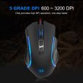 Redragon M607 Griffin RGB USB MMO Gaming Mouse 8 buttons 7200 DPI Ergonomic Design Programmable. 