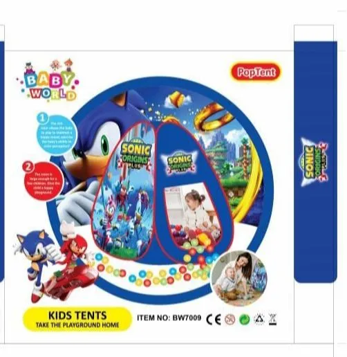 Super%20sonic%20tent%20house-Children's%20Tent%20-%20Sonic%20-%20Folding%20Tent%20-%20Image%204