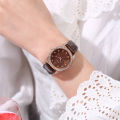 Retro Texture Diamond Dial Design Women Watches Fashion Casual Ladies Leather Wristwatches Brand Simple Female Quartz Clock. 