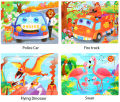 Stars Shopping Puzzles Collection Wooden Jigsaw Puzzles for Toddler /Tiny, Square, Rectangular  Puzzles. 