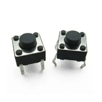 Momentary Tactile Push Button Switch 6×6×5mm – SPST Tact Switch for PCB ...