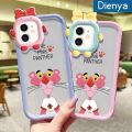 dienya Case For Samsung A13 Case Cartoon Pink Panther Pattern Creative Colorful Lovely Little Monster Phone Case Full Cover Lens Camera Soft Silicone Case Shockproof Protective Cover. 