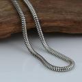 Silver Pure Stainless steel Round Snake Chain for Men / Boys Neck Chain. 