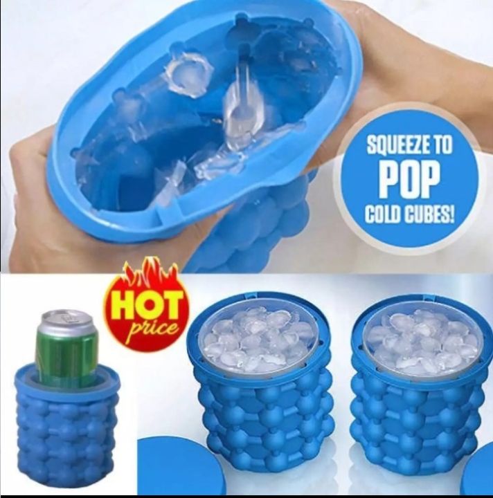 Magic Ice Maker Ice Cube Soft Silicone Ice Cube Maker Kitchen Tools  Ice Genie Ice Box