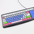 Universal desktop computer keyboard protective film Lenovo 104-key Shuangfeiyan Logitech Rapoo transparent bump button mechanical mat dust cover sleeve cartoon cute sticker full coverage. 