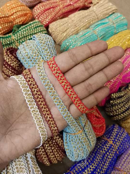 (5 yard/Gaz) FANCY LACE FOR CLOTHES/ PAKISTAN LACE