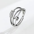 wish cross-border Internet celebrity three-ring smart ring ins wish transfer beads light luxury exquisite index ring female wholesale. 